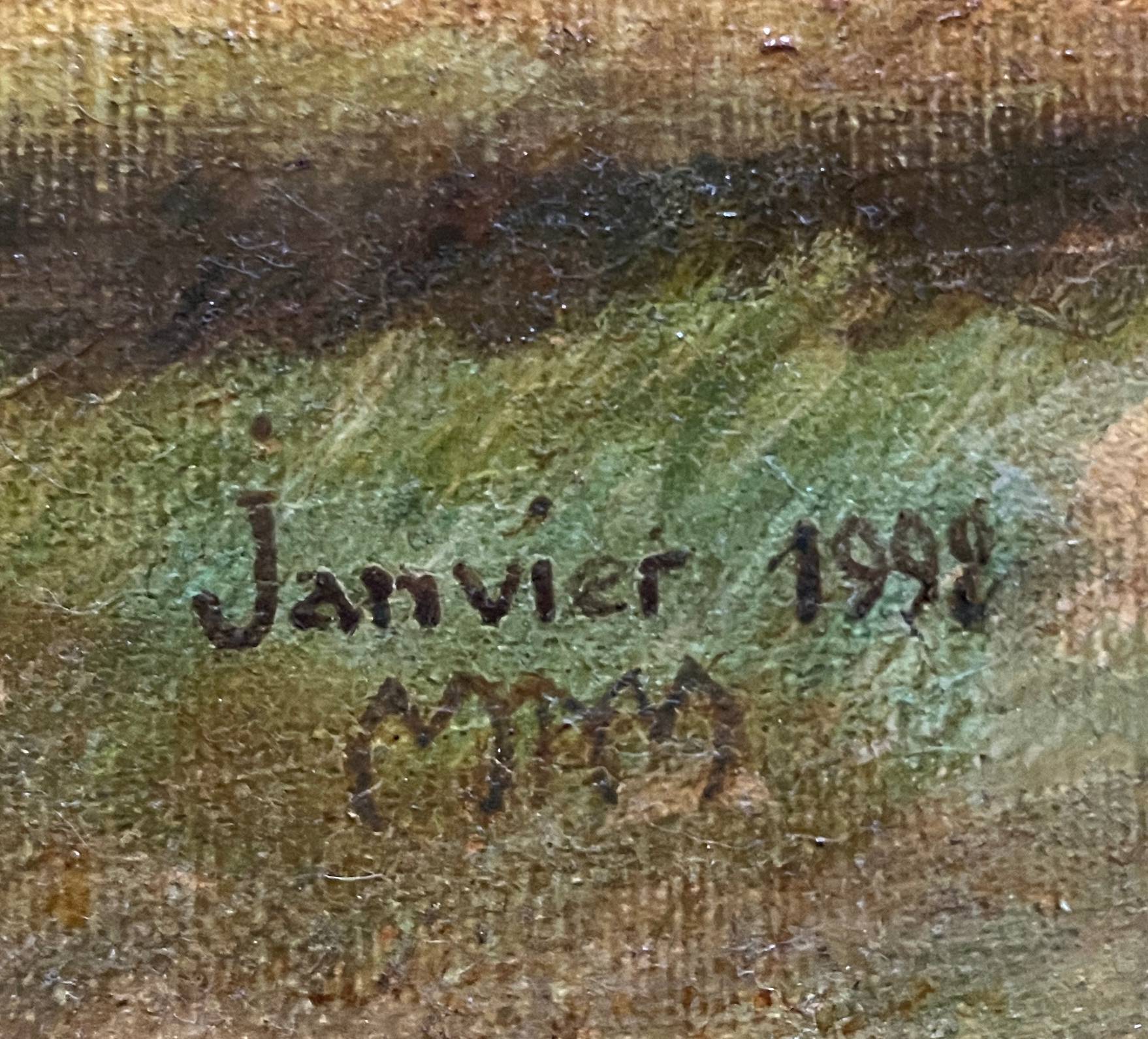 HST painting "Abbey of Saint-Guilhem-le-Désert" Compostela