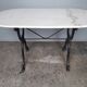 Table bistrot epoque art deco 1930 fonte et marbre