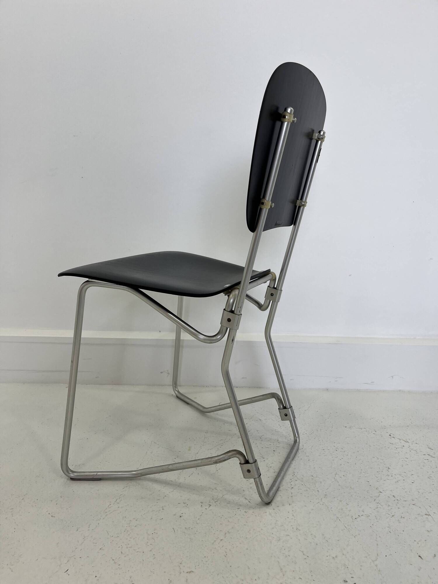 Alu-Flex Dining Chairs by Armin Wirth, 1960s, Set of 4