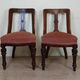 pair of quality 19th century English mahogany chairs circa 1850