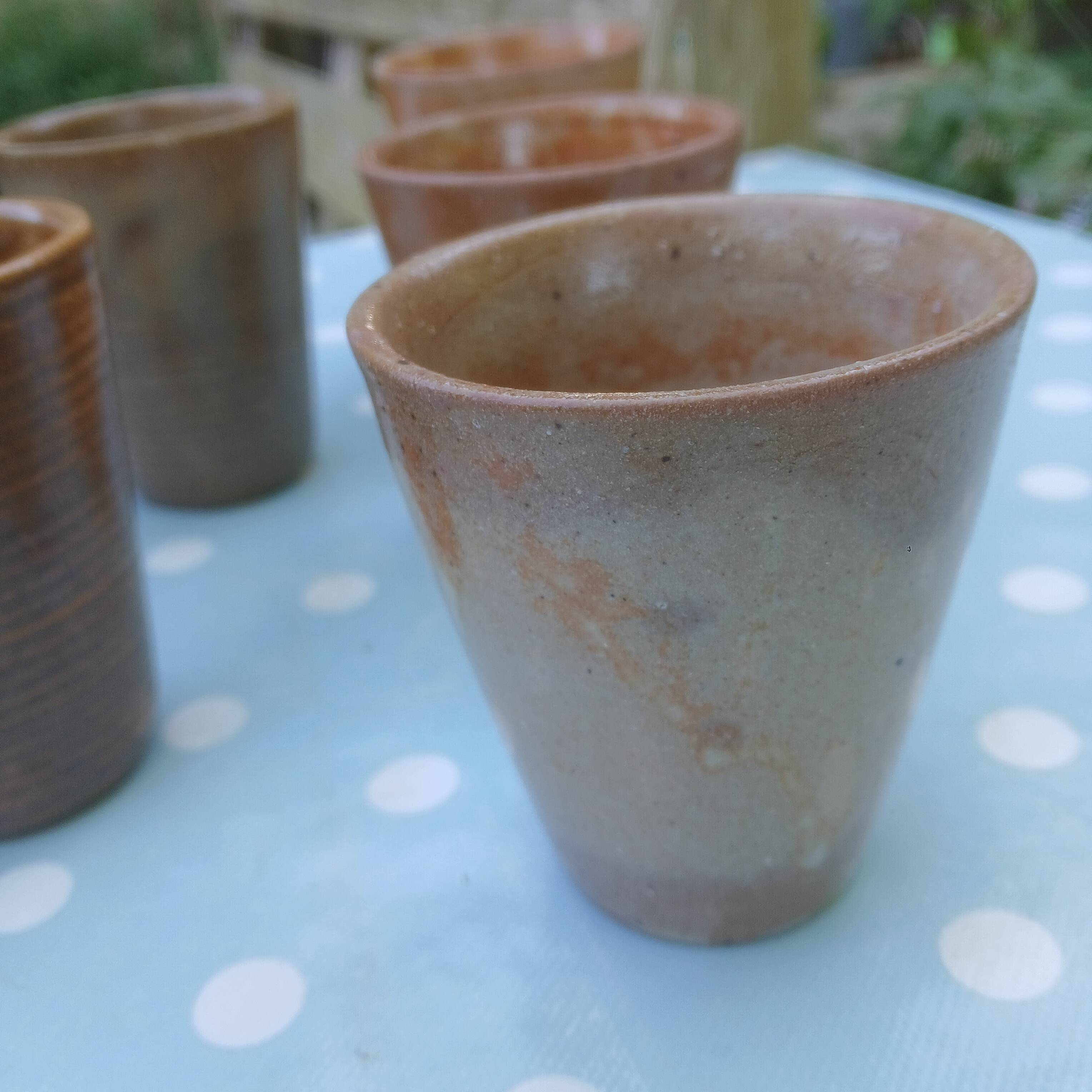 Vintage stoneware mugs