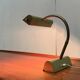 Mid-century brass swan neck table lamp in Hollywood Regency style from the 1960s.