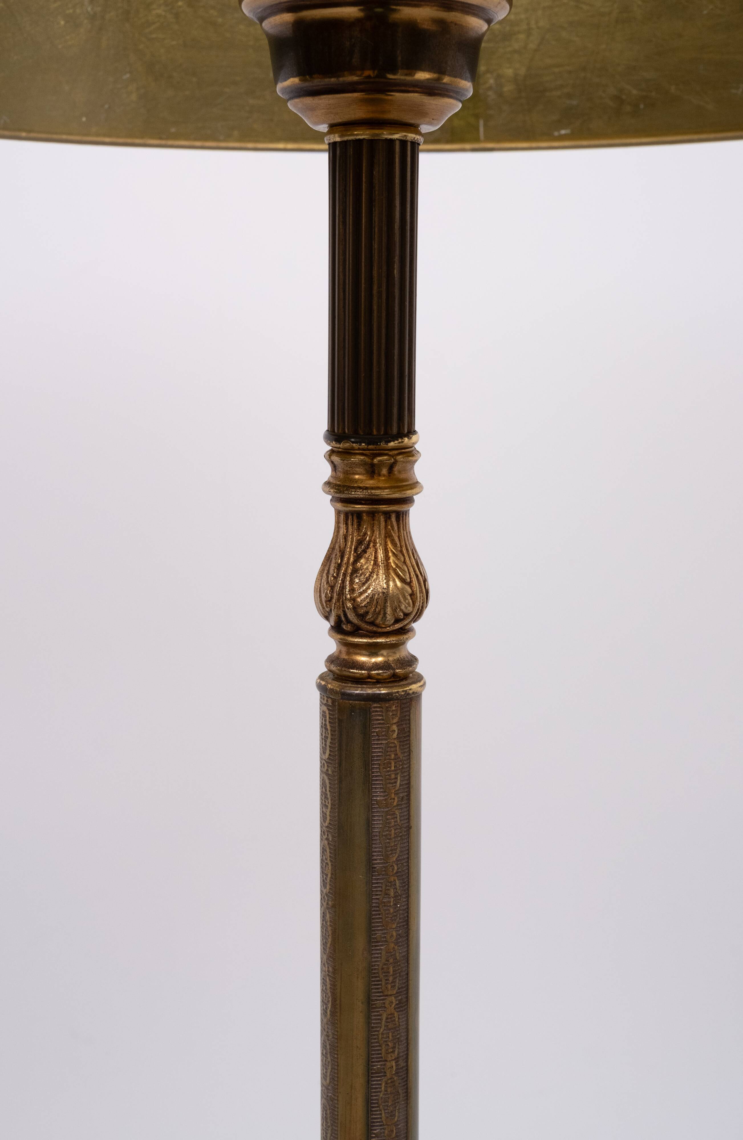 Deknudt Onyx Floor lamp with side Table 1970s Belgium