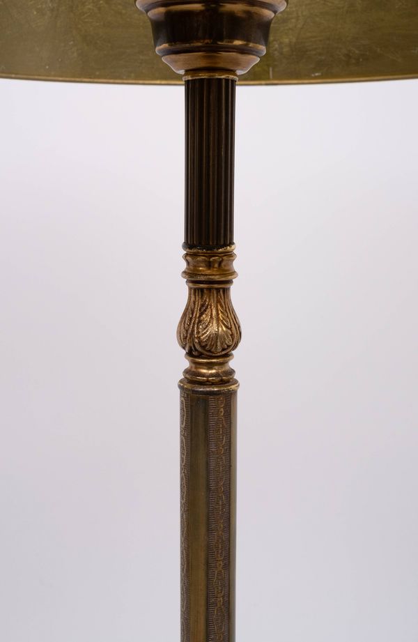Lampadaire Deknudt Onyx avec table d'appoint années 1970 Belgique