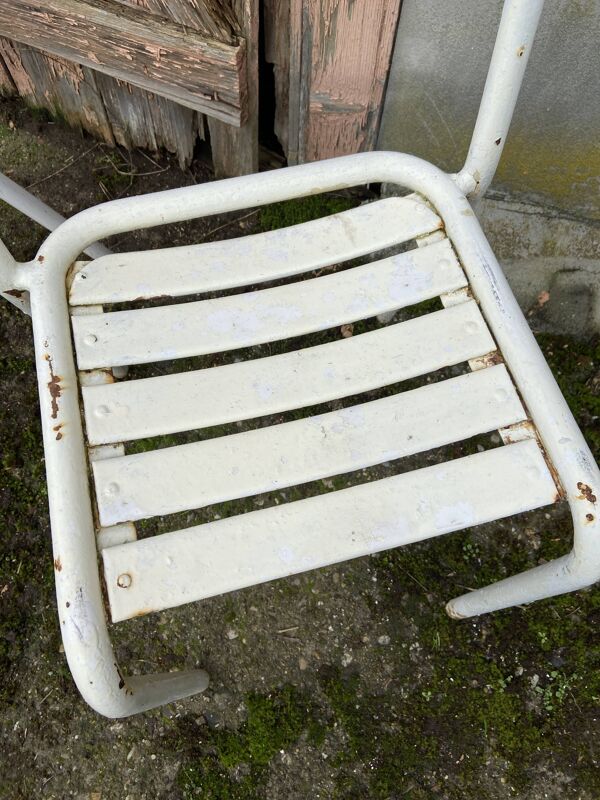 Duo de chaises Tolix Métal vintage