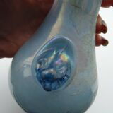 Vase à anse Scavo Seguso Vetri D'arte verre irisé Murano 1950