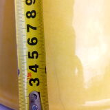 Saladier céramique marron et ellipse jaune
