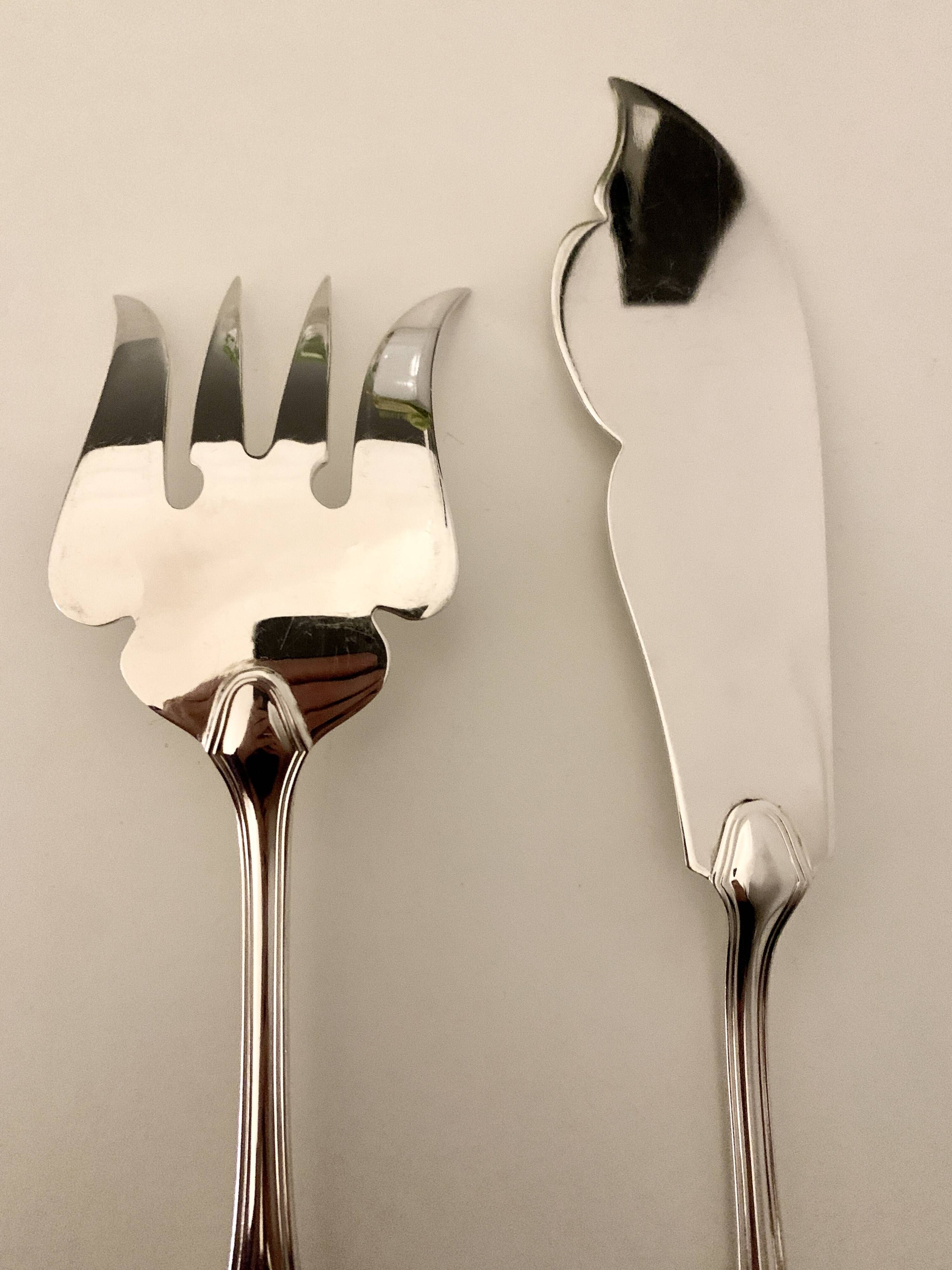 Ercuis fish serving set (two pieces)