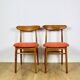 Chaise vintage Hałas brique terracotta - ensemble de 4