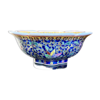 Saladier en porcelaine chinoise antique, marqué dans la période de Qianlong