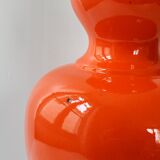 Vintage lamp foot 1960 ceramic orange