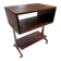 Vintage wood and metal console