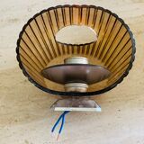 Set of 3 vintage wall lamps in smoked plexiglass, circa 1970's