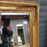 GOLDEN RECTANGULAR MIRROR FROM THE LOUIS-PHILIPPE PERIOD (1830-1848)