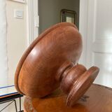 Compotier in solid turned wood 1970