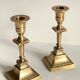 Pair of Vintage INDIA Solid Brass CANDLE HOLDERS