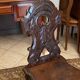 Lorraine nineteenth century chair in solid oak richly carved regency style