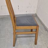Set of 6 chairs with upholstered seats