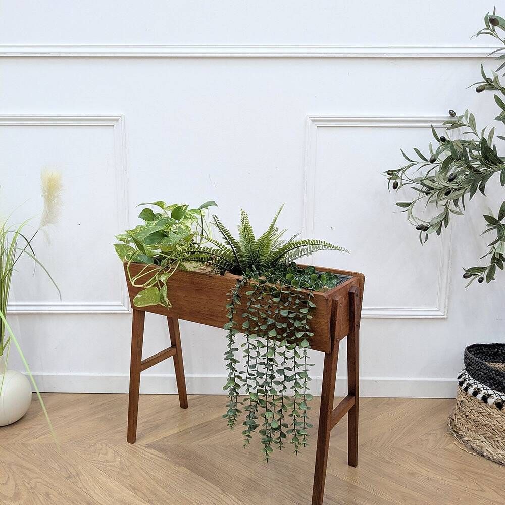 Vintage teak planter 60s