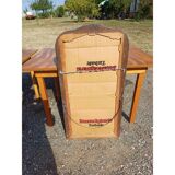 Painted wooden mirror with Savoyard decor