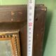 Antique rectangular mirror, carved frame