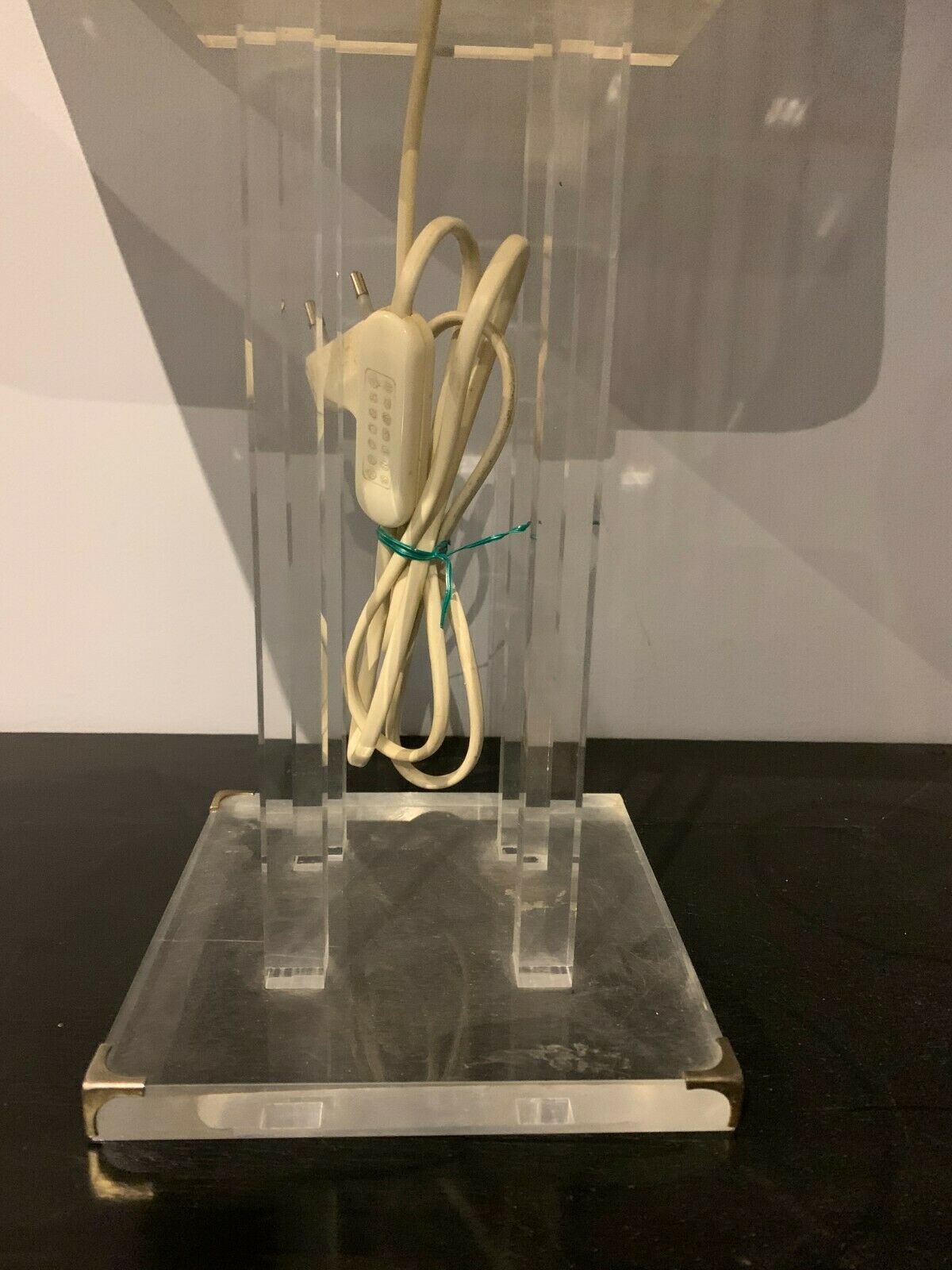 Pair of Plexiglas 20th century lamps