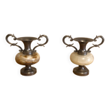 Onyx and pewter amphora