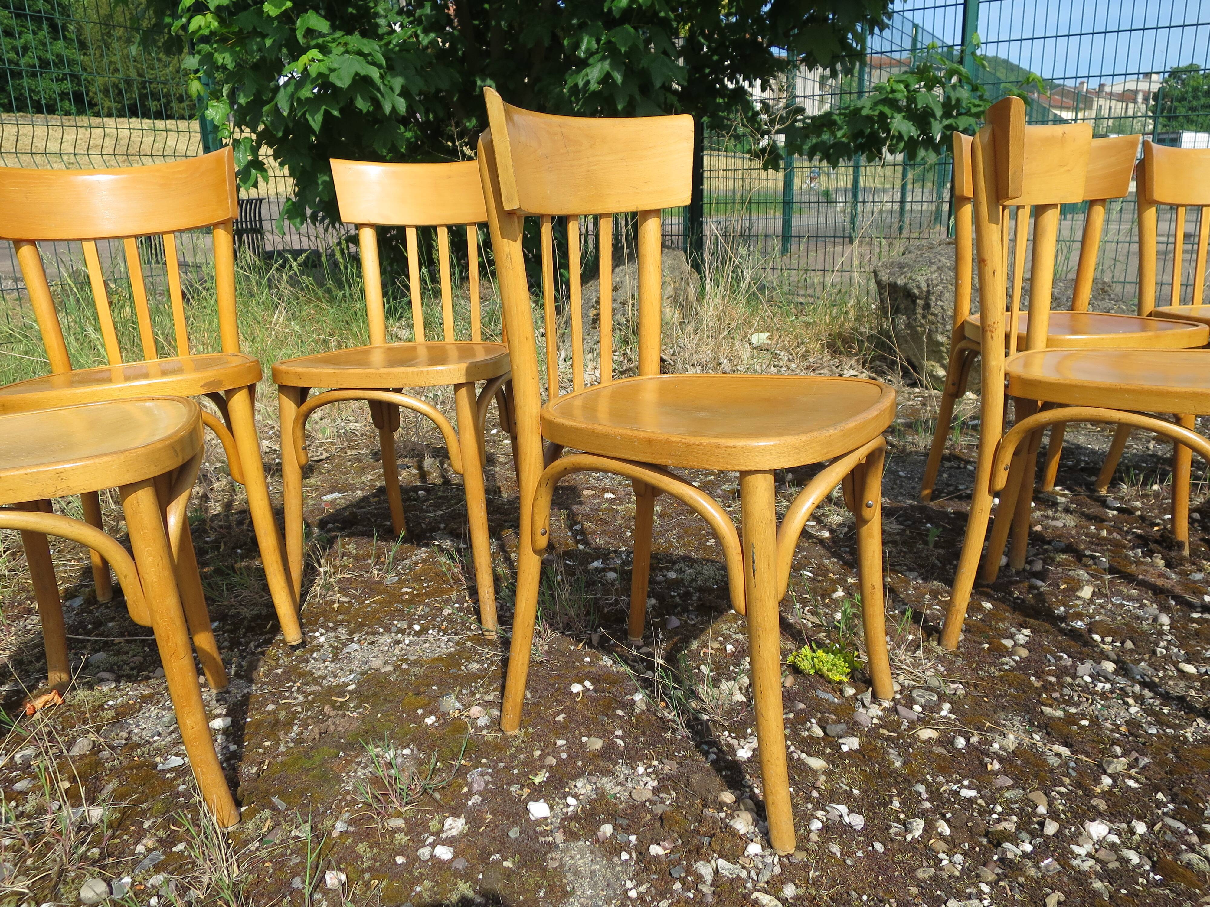 8 Baumann bistro chairs