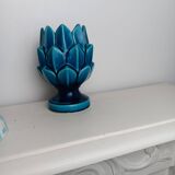 Artichoke Blue Turquoise Charolles pottery