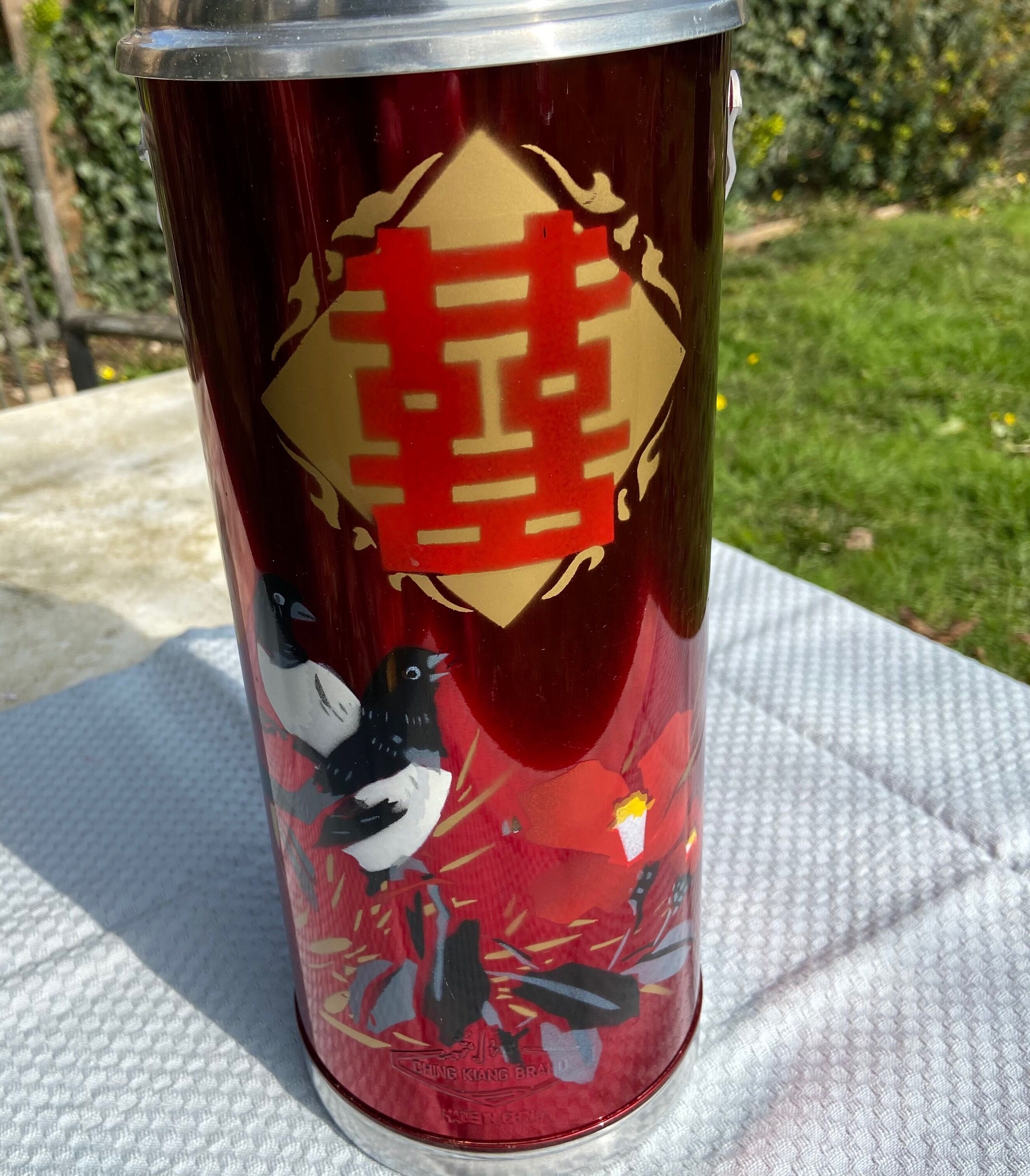 Bottle thermos- brand ching kiang-vintage china of the 70s