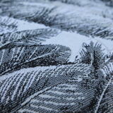 5-piece rattan salon 70/80 year jungle fabric