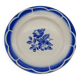 assiette plate bleu Digoin Sarreguemines