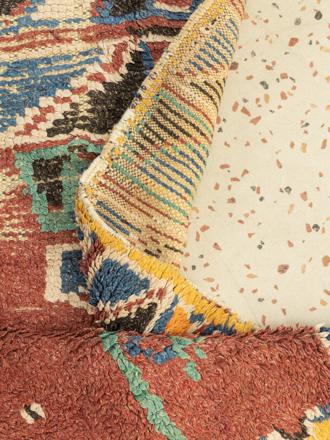 Vintage azilal, berber rug, 138 x 260