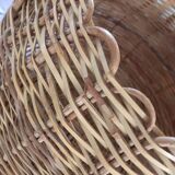 Wicker round basket.