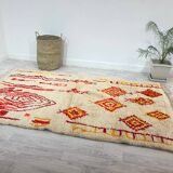 Handmade wool berber rug 250 x 147 cm