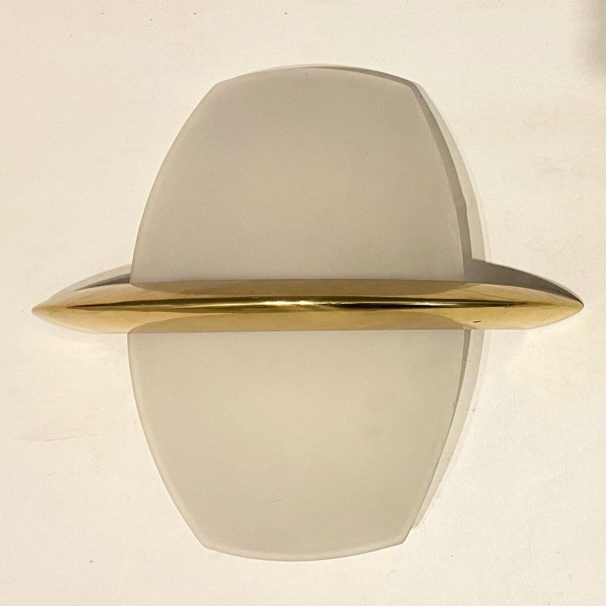 Mid-Century Italian Satinated Glass Sconces, Set of 3