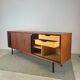 Mid-century Scandinavian vintage teak enfilade from the 1960s.