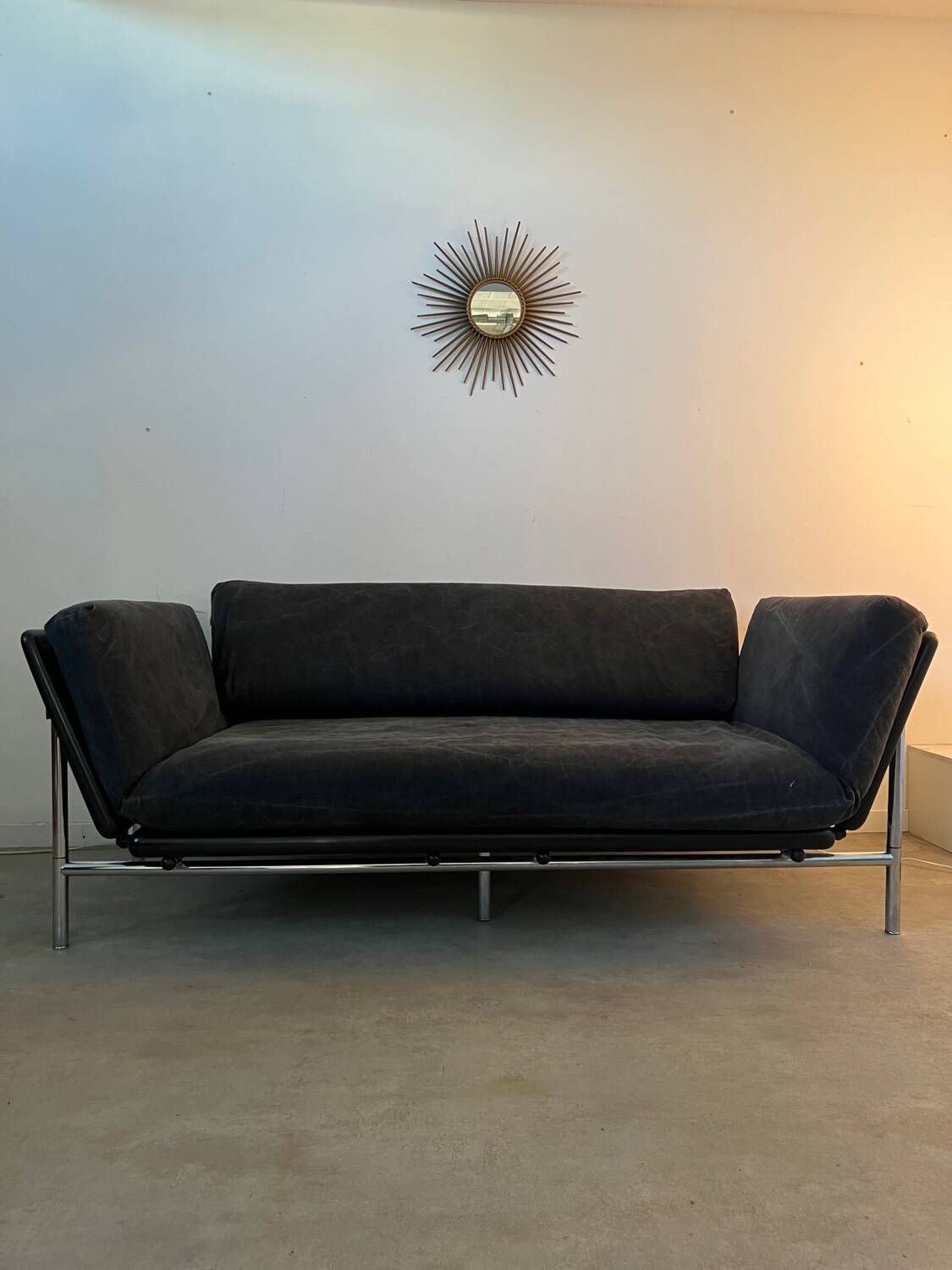Vintage 2/3 seater sofa "Rataplan" Italian design Roberto Tapinassi for Dema modular
