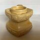 Bougeoir forme géométrique céramique ocre