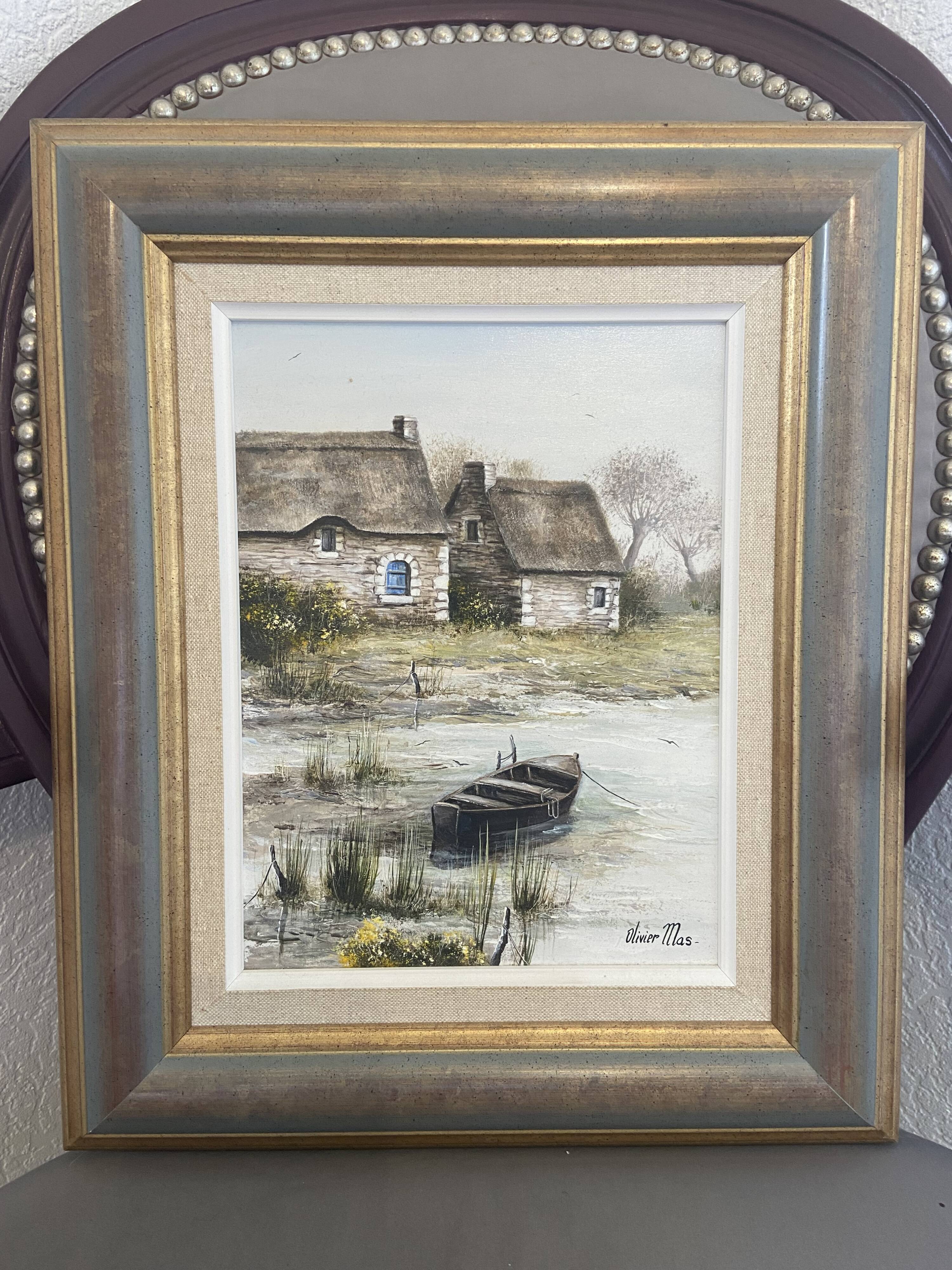 Olivier Mas Oil on canvas La Brière