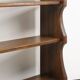 Vintage brutalist solid wood shelf - 1950