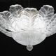 Procida, Murano Clear trasparent Vintage Glass Ceiling Light, 1970s