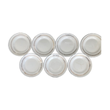 6 Digoin & Sarreguemines dessert plates