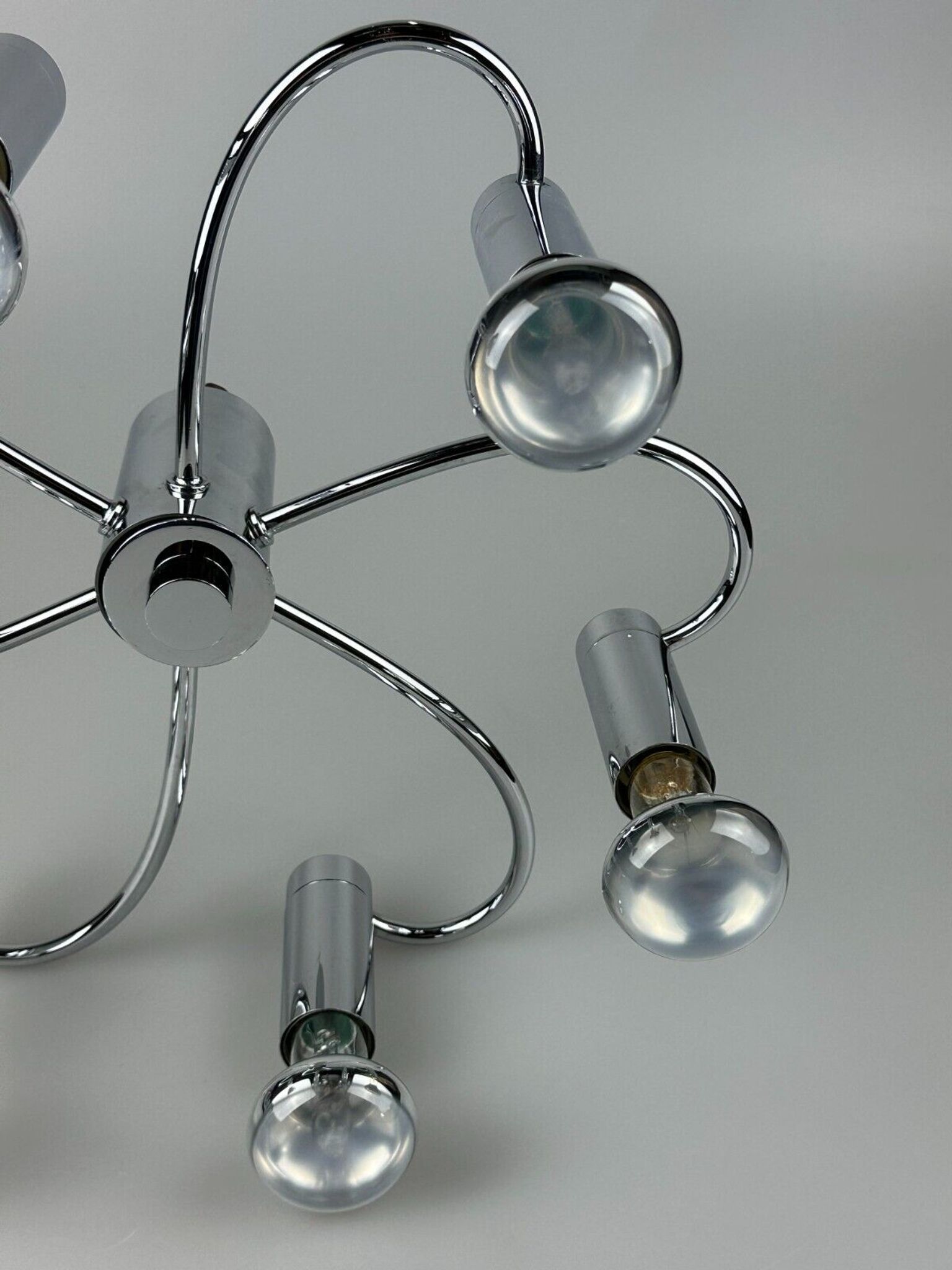 60s 70s Sputnik wall lamp or ceiling lamp by Cosack Leuchten Chrom