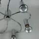 60s 70s Sputnik wall lamp or ceiling lamp by Cosack Leuchten Chrom