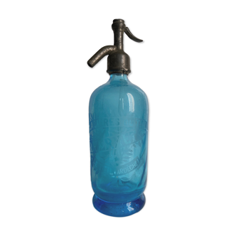 Siphon blue old cooler of Teil (Ardèche)