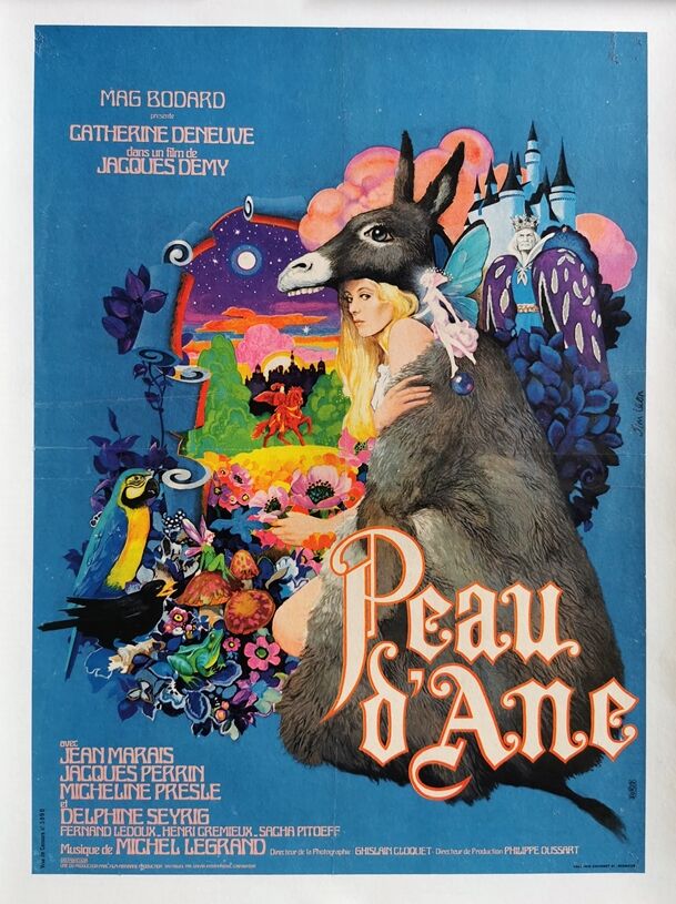 original poster 1970 donkey skin coated Jacques Demy Ctharine Deneuve Jim Léon