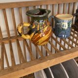 Plate holder wall shelf