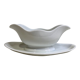 Saucière en porcelaine blanche. AH & C, France.