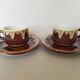2 bistro coffee cups
